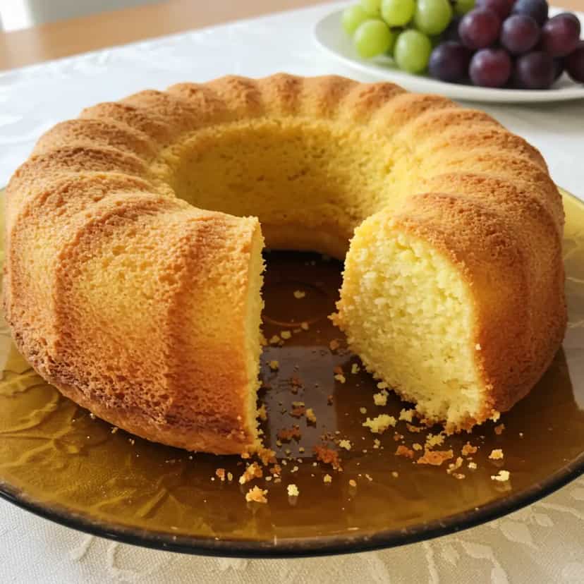 Foto deliciosa de Bolo Cremoso de Milho e Queijo Minas pronta para servir - Bolos & Cupcakes