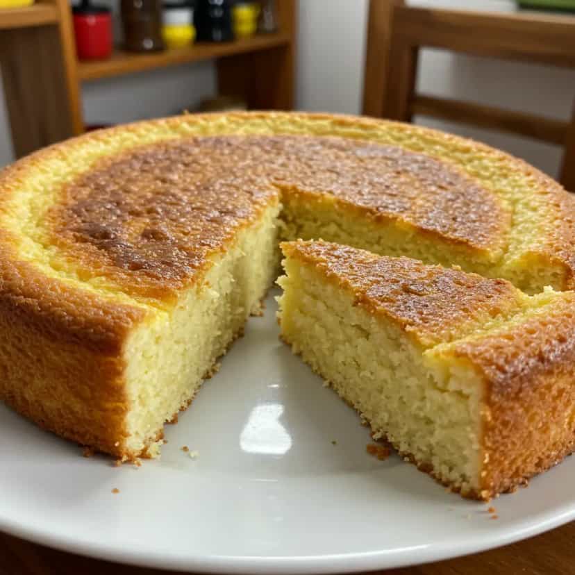 Foto deliciosa de Bolo de aipim feito no liquidificador pronta para servir - Bolos & Cupcakes