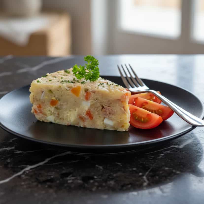 Foto deliciosa de Bolo de Atum Gelado pronta para servir - Outras Receitas