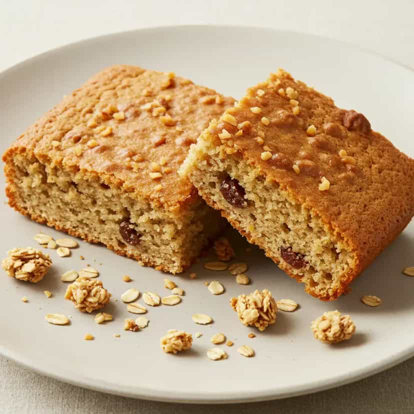 Foto deliciosa de Bolo de Aveia com Granola pronta para servir - Bolos & Cupcakes