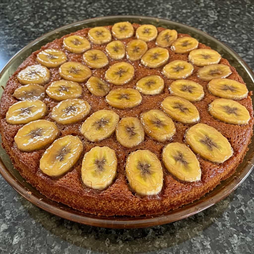 Bolo de Banana Caramelada