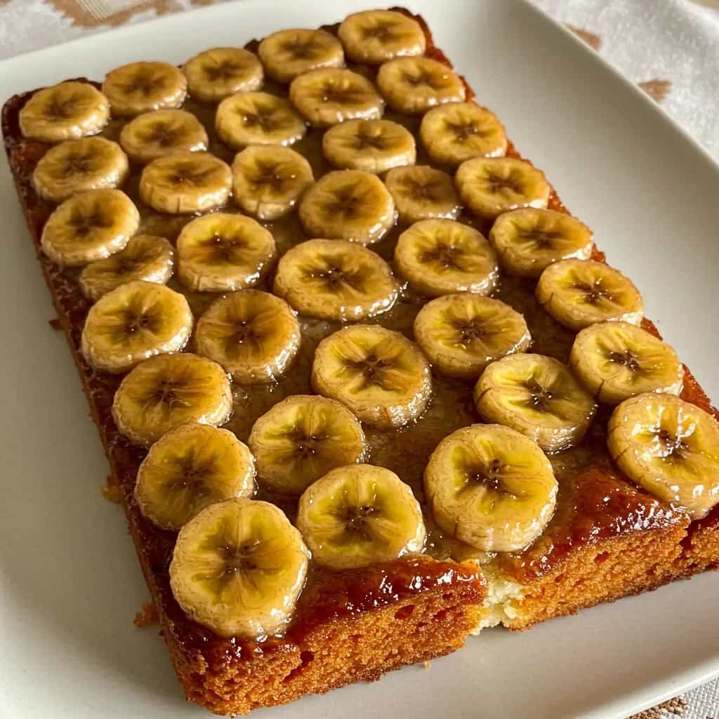 Bolo de Banana Caramelizado