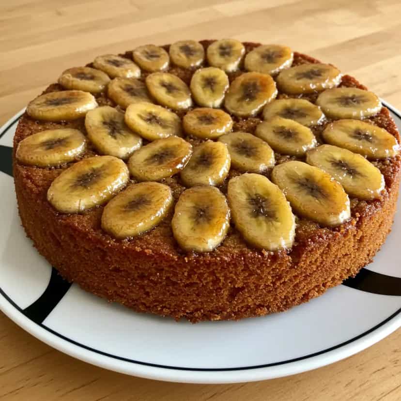 Foto deliciosa de Bolo de Banana Caramelizado pronta para servir - Bolos & Cupcakes