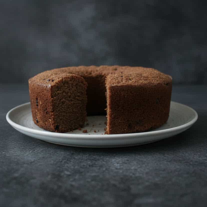 Foto deliciosa de Bolo de Banana com Aveia e Cacau pronta para servir - Bolos & Cupcakes