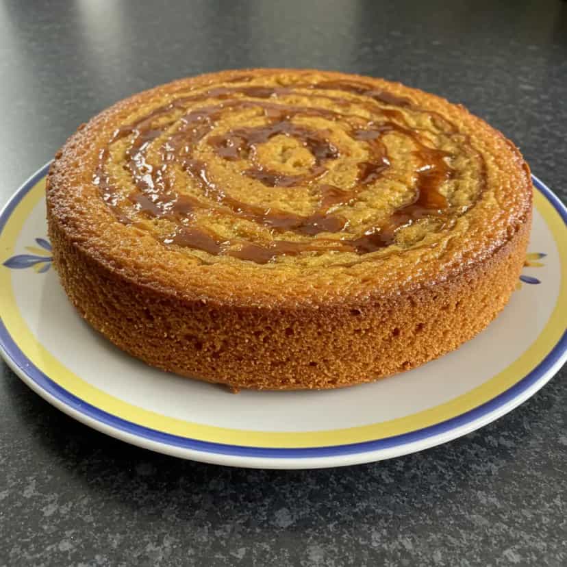 Foto deliciosa de Bolo de Banana com Calda pronta para servir - Bolos & Cupcakes