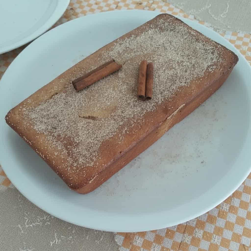 Bolo de Banana com Canela
