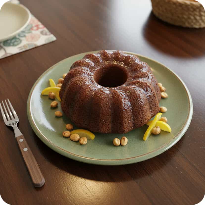 Foto deliciosa de Bolo de Banana com Farinha de Rosca pronta para servir - Bolos & Cupcakes