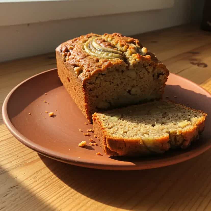 Foto deliciosa de Bolo de Banana e Maçã com Nozes pronta para servir - Bolos & Cupcakes