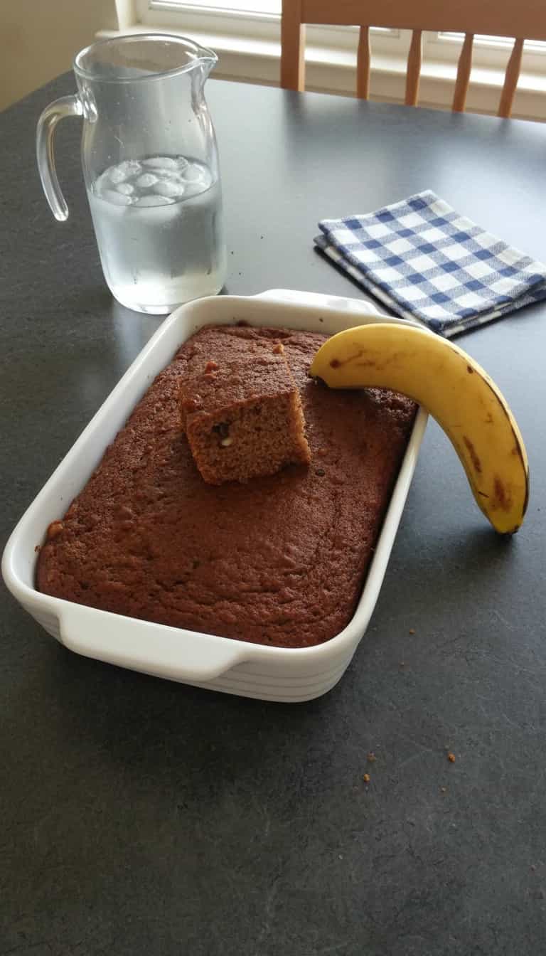 Foto deliciosa de Bolo de Banana Integral com Mel pronta para servir - Bolos & Cupcakes