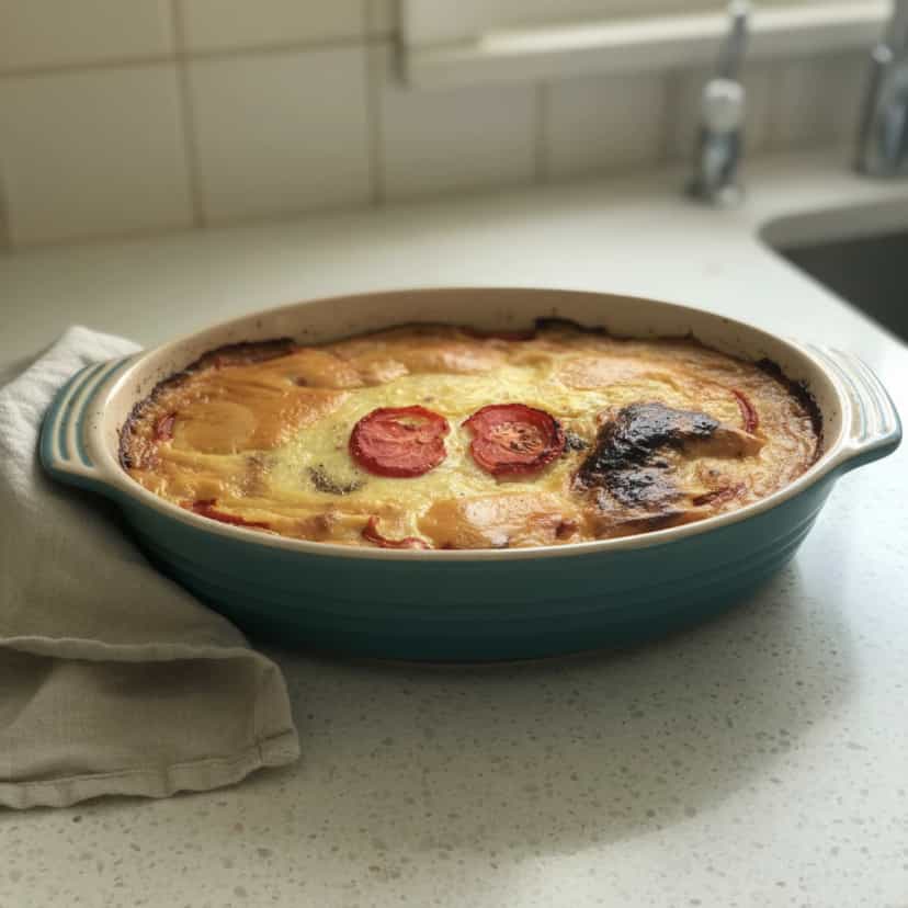 Foto deliciosa de Bolo de Batata Recheado pronta para servir - Almoço & Jantar