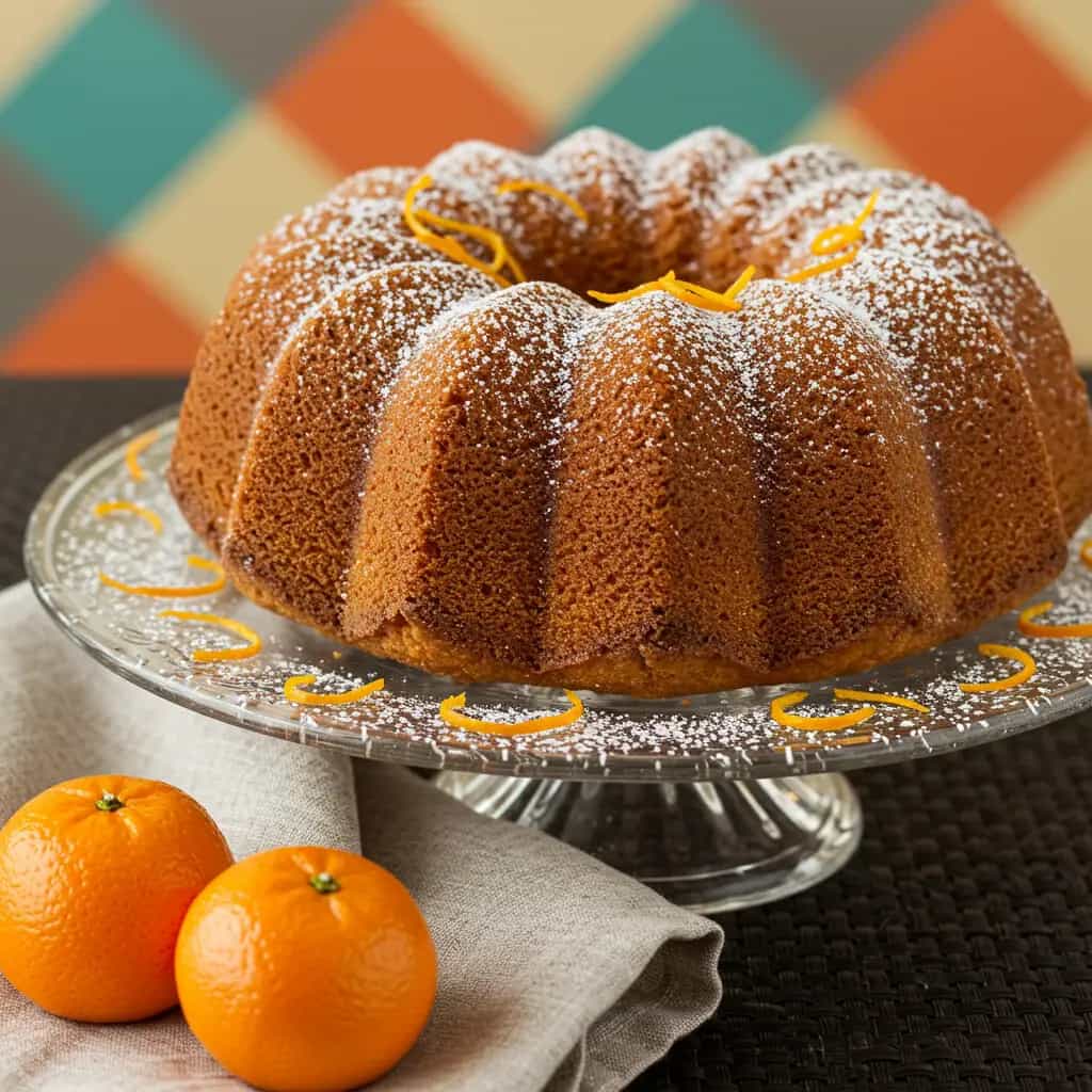 Bolo de Bergamota e Laranja