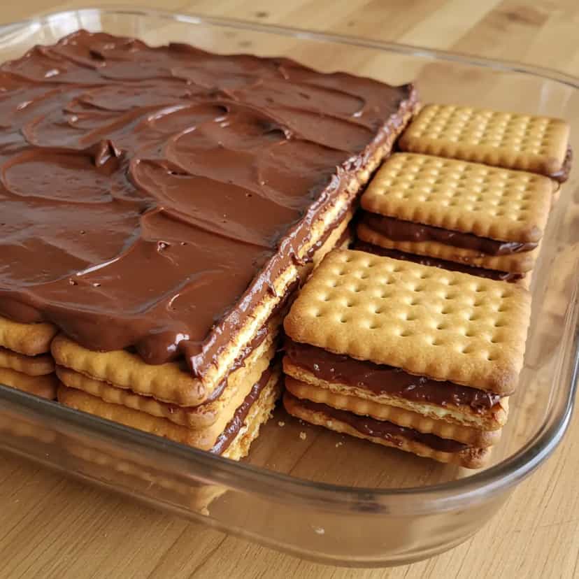 Foto deliciosa de Bolo de Bolacha de Chocolate pronta para servir - Bolos & Cupcakes