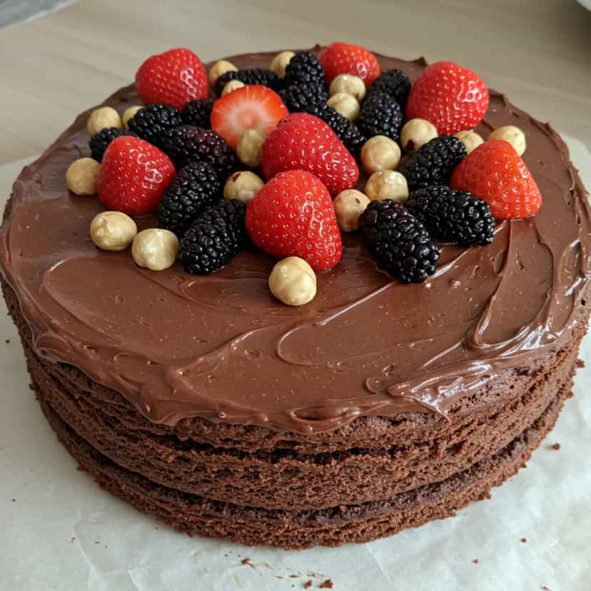 Foto deliciosa de Bolo de Cacau Sem Glúten pronta para servir - Bolos & Cupcakes