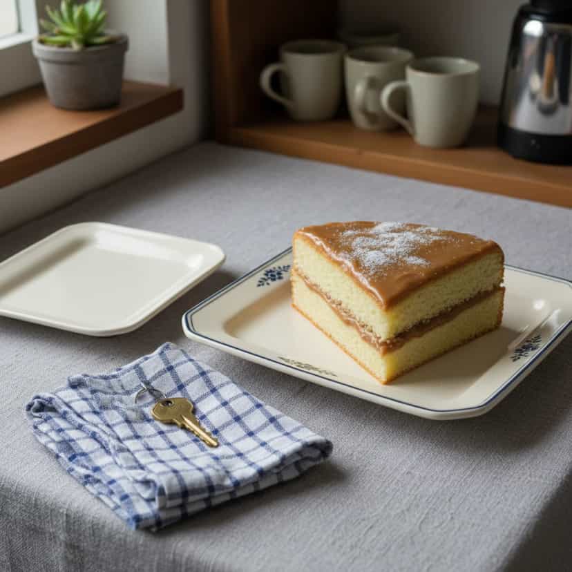 Foto deliciosa de Bolo de Café com Recheio Cremoso pronta para servir - Bolos & Cupcakes