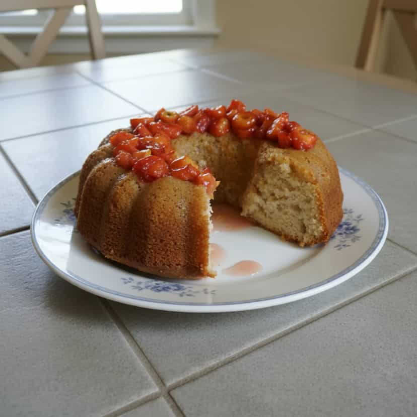 Foto deliciosa de Bolo de Caju pronta para servir - Bolos & Cupcakes