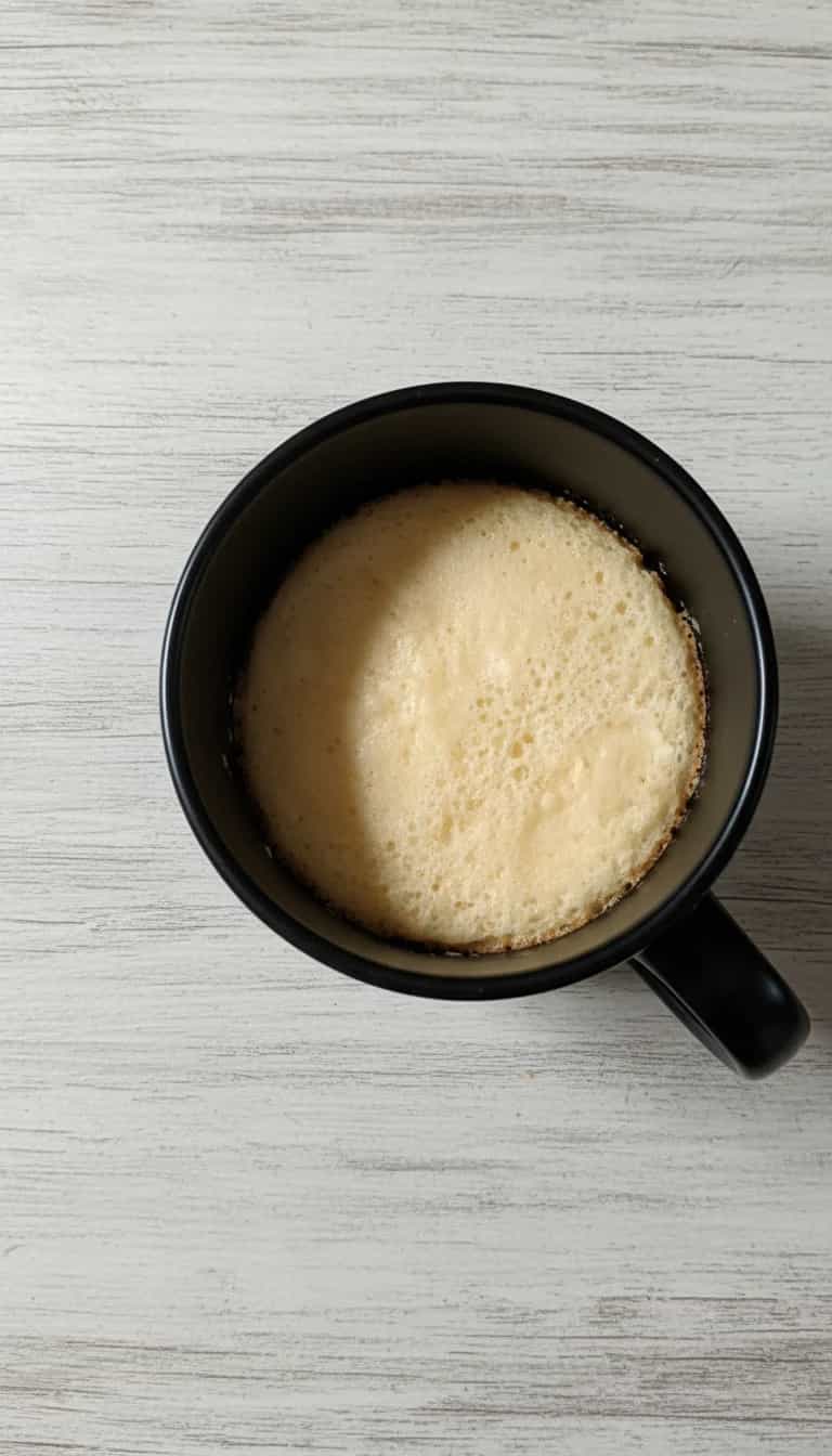 Foto deliciosa de Bolo de Caneca de Baunilha pronta para servir - Bolos & Cupcakes