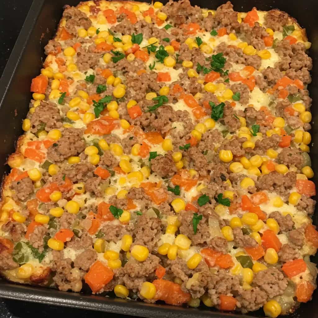 Bolo de Carne com Legumes