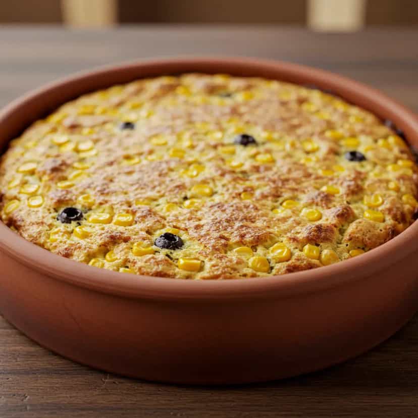 Foto deliciosa de Bolo de Carne Moída com Milho pronta para servir - Carnes & Frango