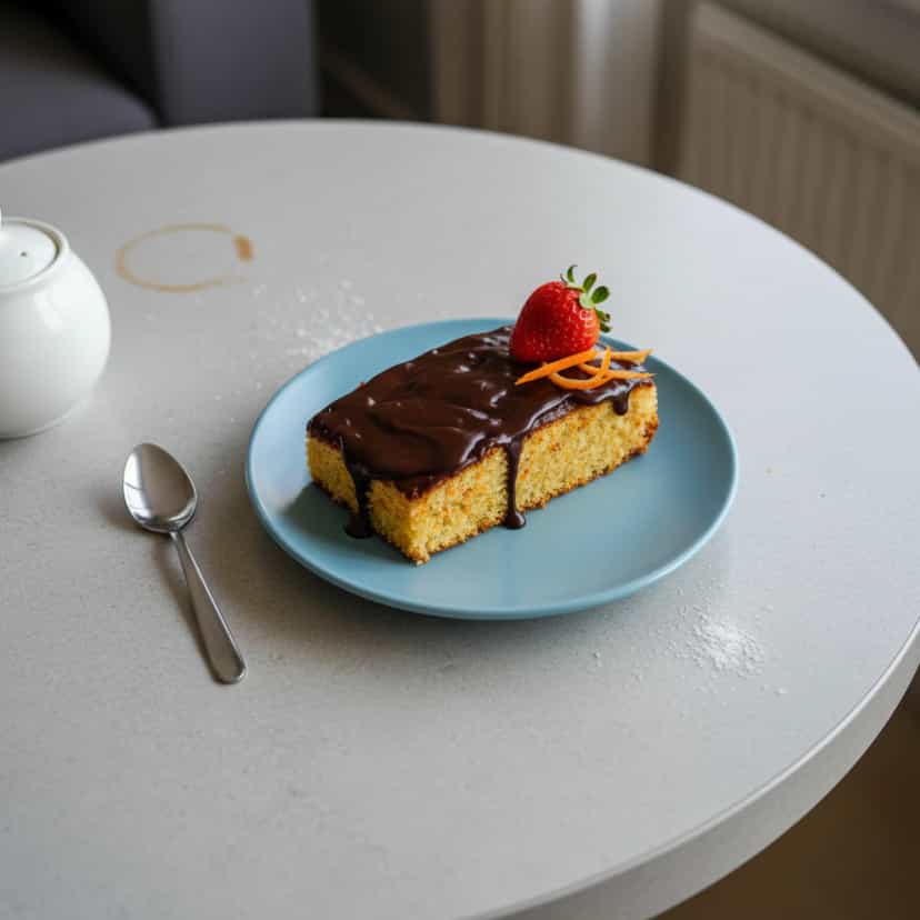 Foto deliciosa de Bolo de Cenoura com Chocolate pronta para servir - Bolos & Cupcakes