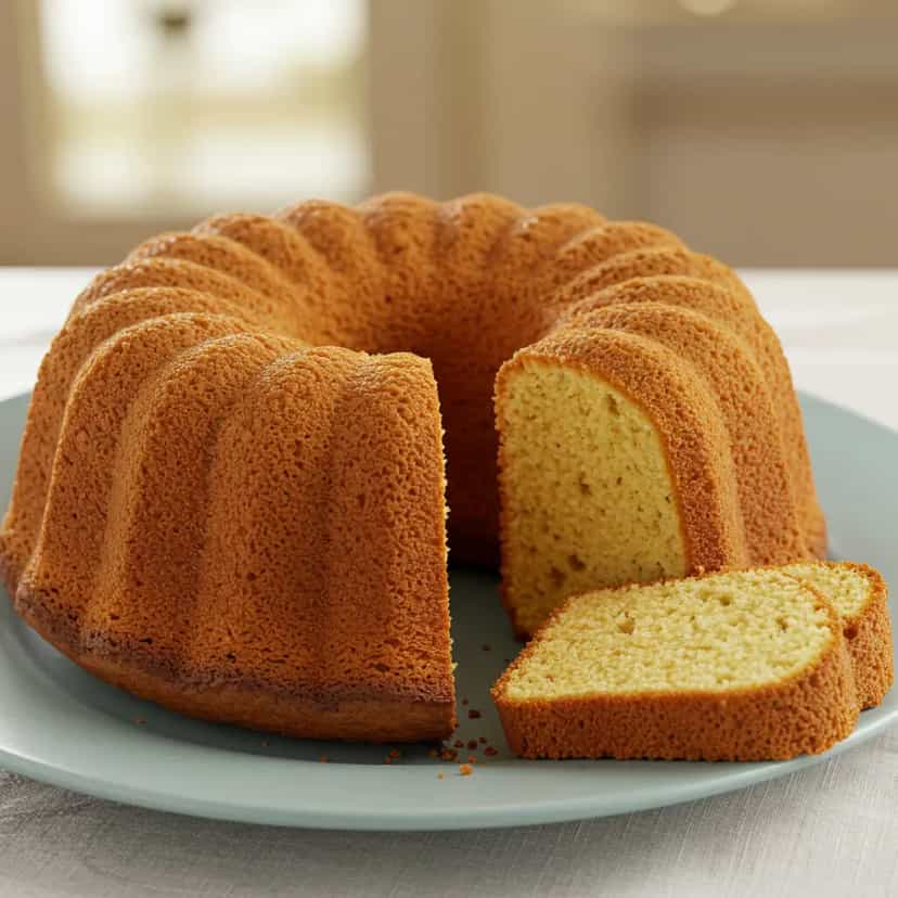 Foto deliciosa de Bolo de Cenoura com Fubá e Canela pronta para servir - Bolos & Cupcakes