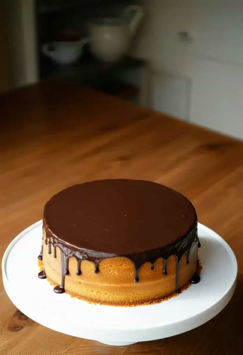Foto deliciosa de Bolo de Cenoura com Massa Pronta pronta para servir - Lanches de Padaria