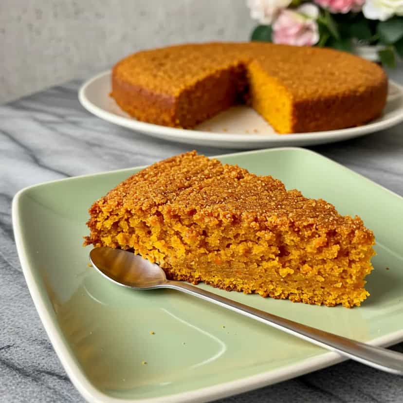 Foto deliciosa de Bolo de Cenoura e Maçã sem Farinha pronta para servir - Bolos & Cupcakes
