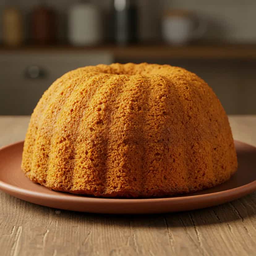 Foto deliciosa de Bolo de Cenoura Integral com Linhaça pronta para servir - Bolos & Cupcakes