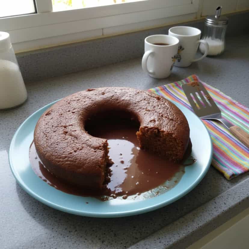 Foto deliciosa de Bolo de Cenoura Integral sem Óleo pronta para servir - Bolos & Cupcakes