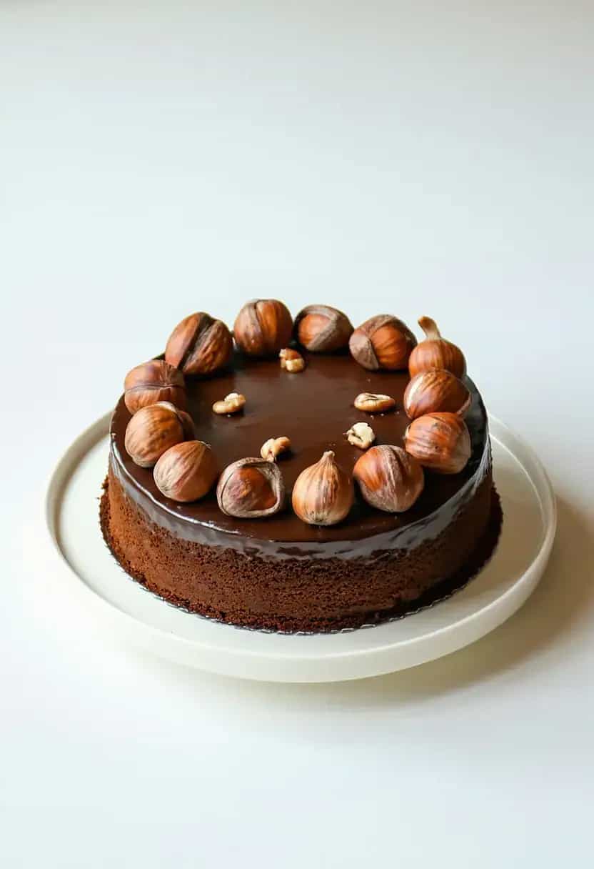 Bolo de Chocolate com Avelãs