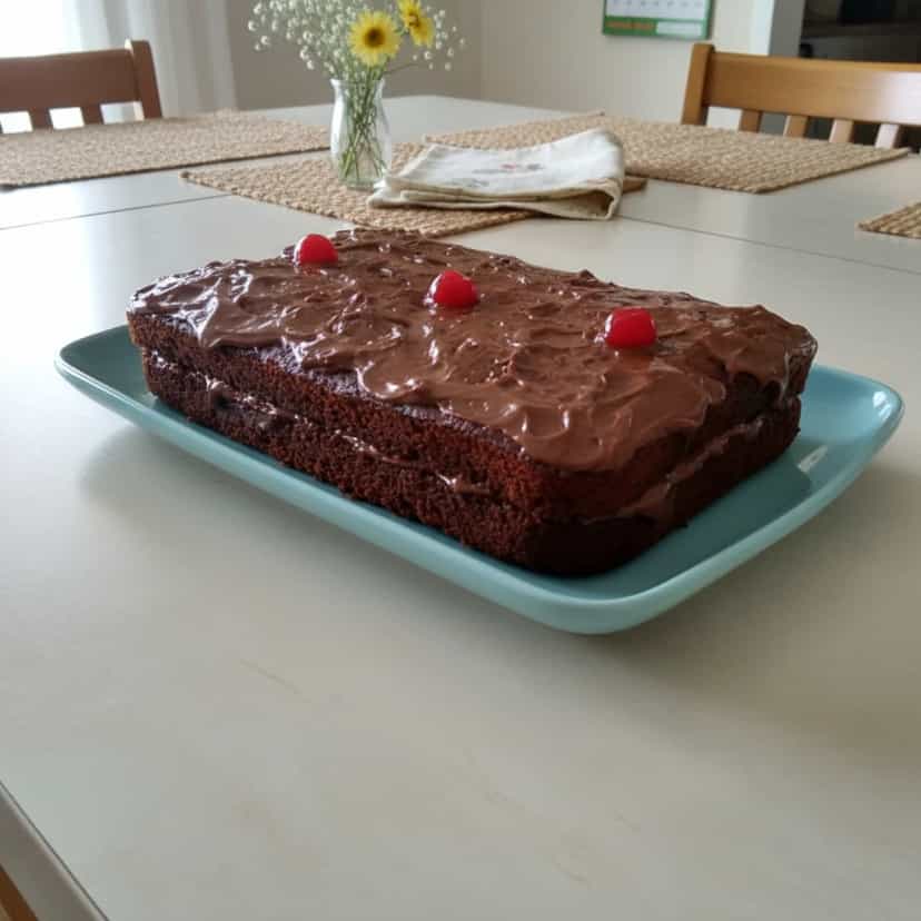 Foto deliciosa de Bolo de Chocolate com Cerejas pronta para servir - Bolos & Cupcakes