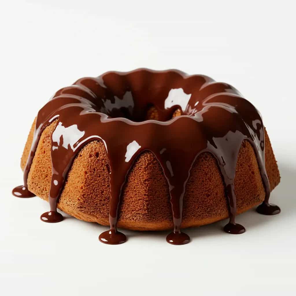 Bolo de chocolate com cobertura