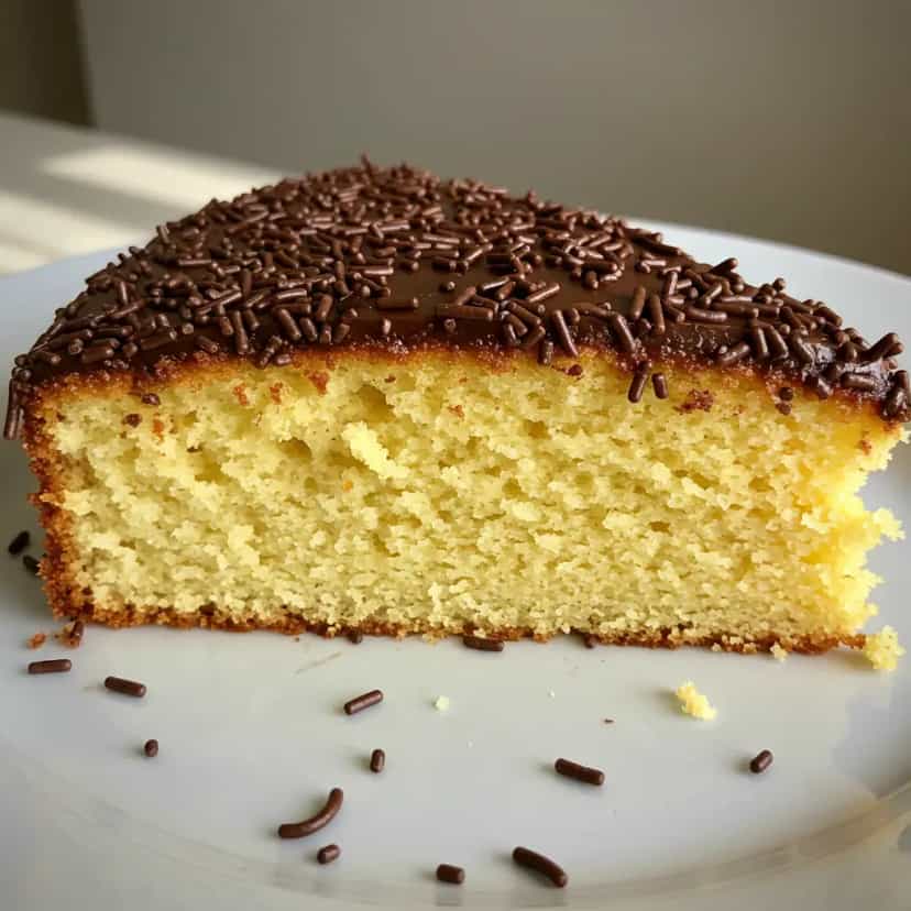 Foto deliciosa de Bolo de Chocolate com Granulado pronta para servir - Bolos & Cupcakes
