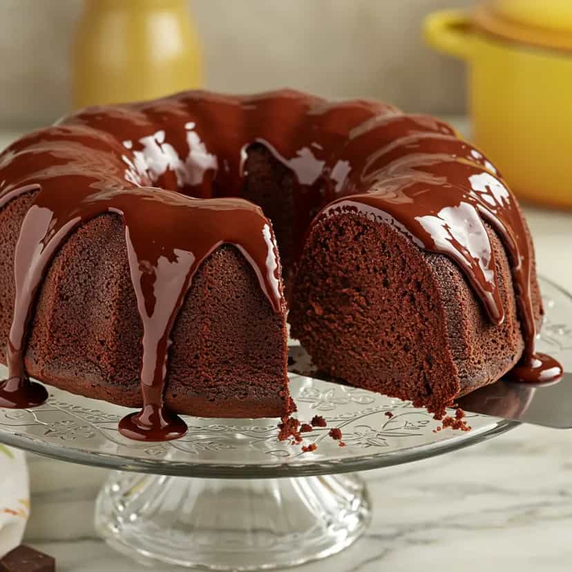 Foto deliciosa de Bolo de Chocolate Low Carb pronta para servir - Bolos & Cupcakes