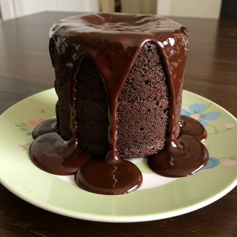 Foto deliciosa de Bolo de Chocolate no Micro-ondas pronta para servir - Bolos & Cupcakes