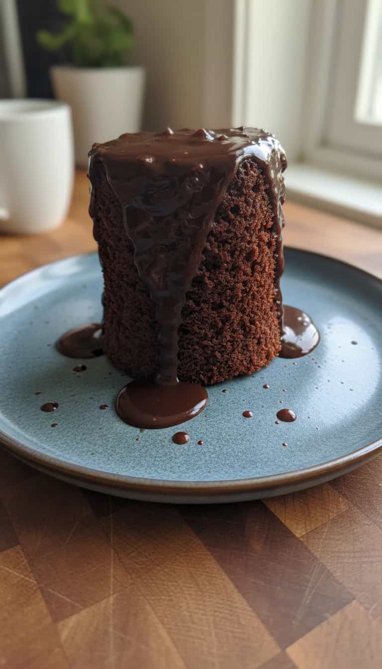 Foto deliciosa de Bolo de Chocolate no Microondas pronta para servir - Bolos & Cupcakes