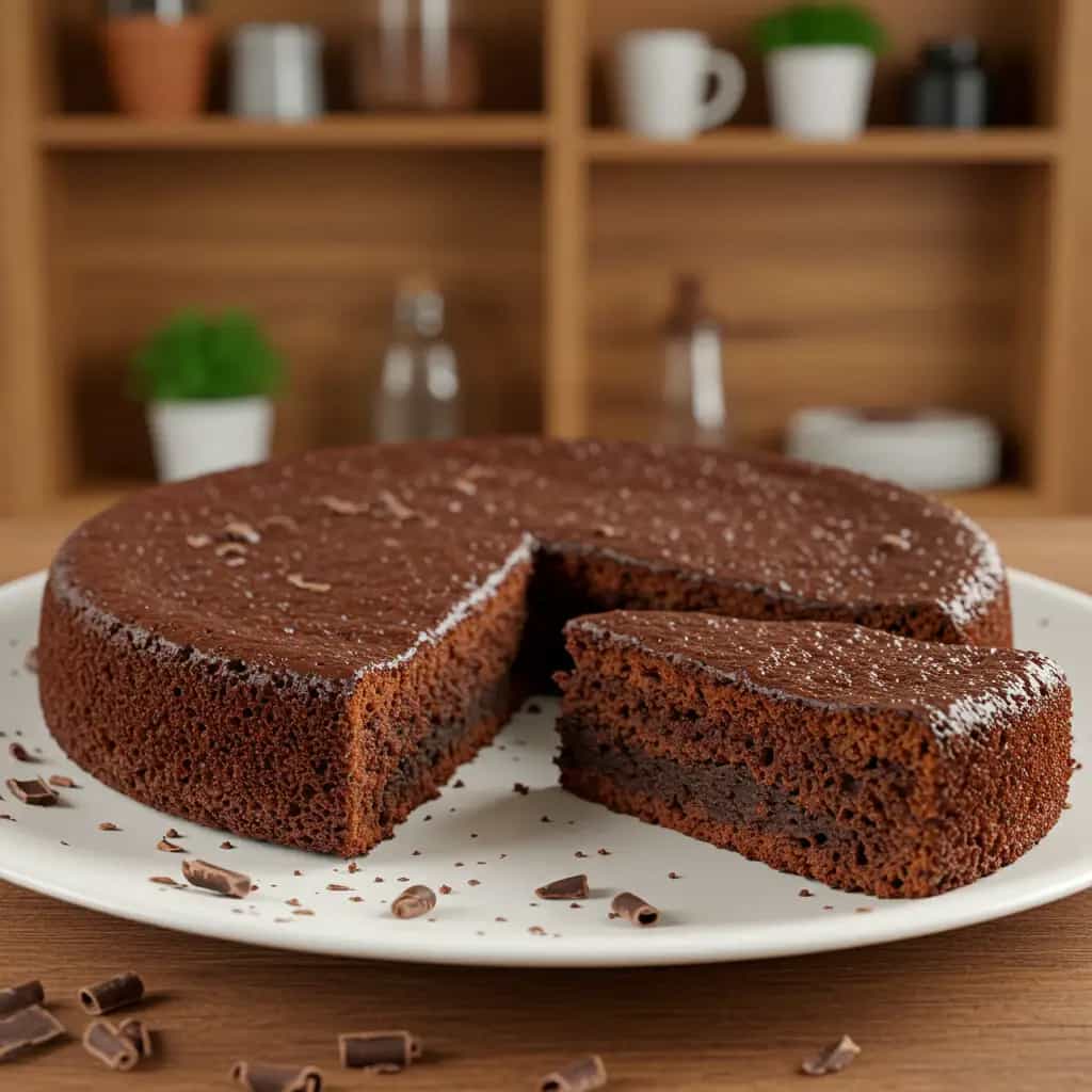 Bolo de chocolate rápido e maravilhoso