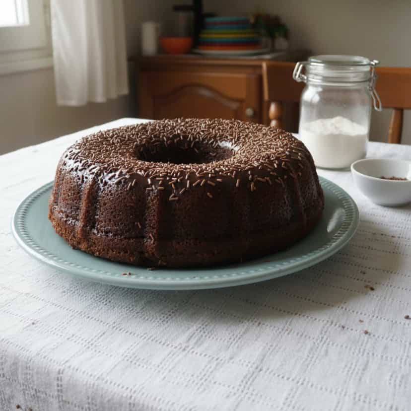 Foto deliciosa de Bolo de Chocolate Sem Trigo pronta para servir - Bolos & Cupcakes