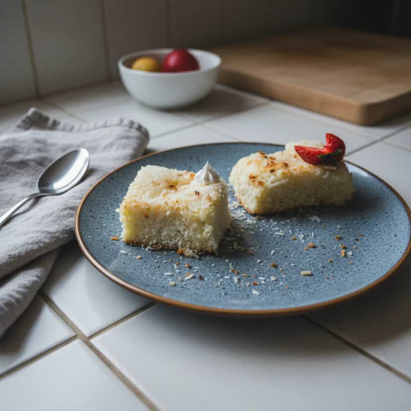 Foto deliciosa de Bolo de coco pronta para servir - Bolos & Cupcakes