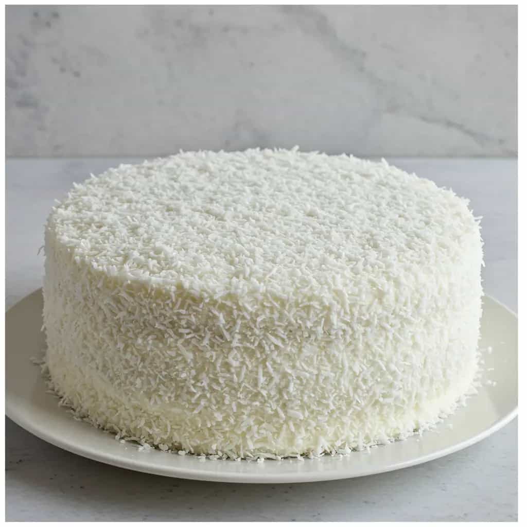 Bolo de coco com doce de leite