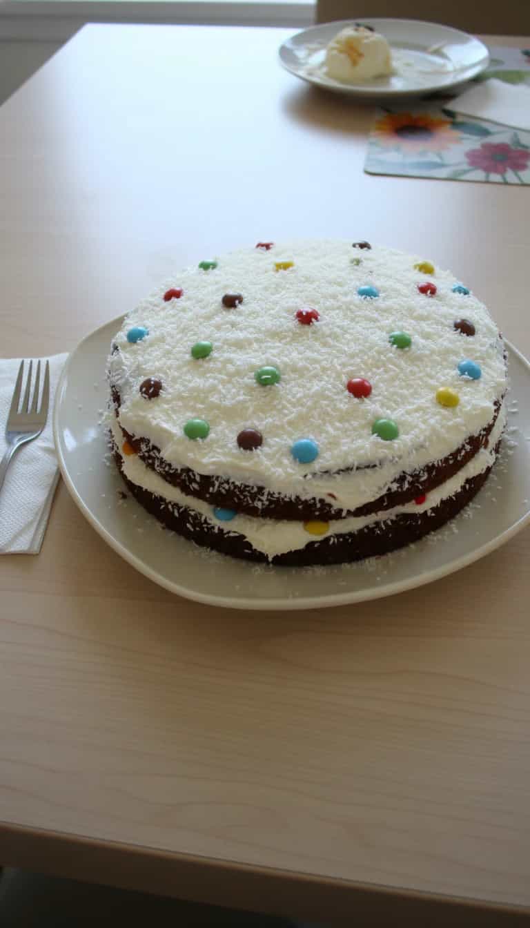Foto deliciosa de Bolo de Coco com Recheio Cremoso pronta para servir - Bolos & Cupcakes