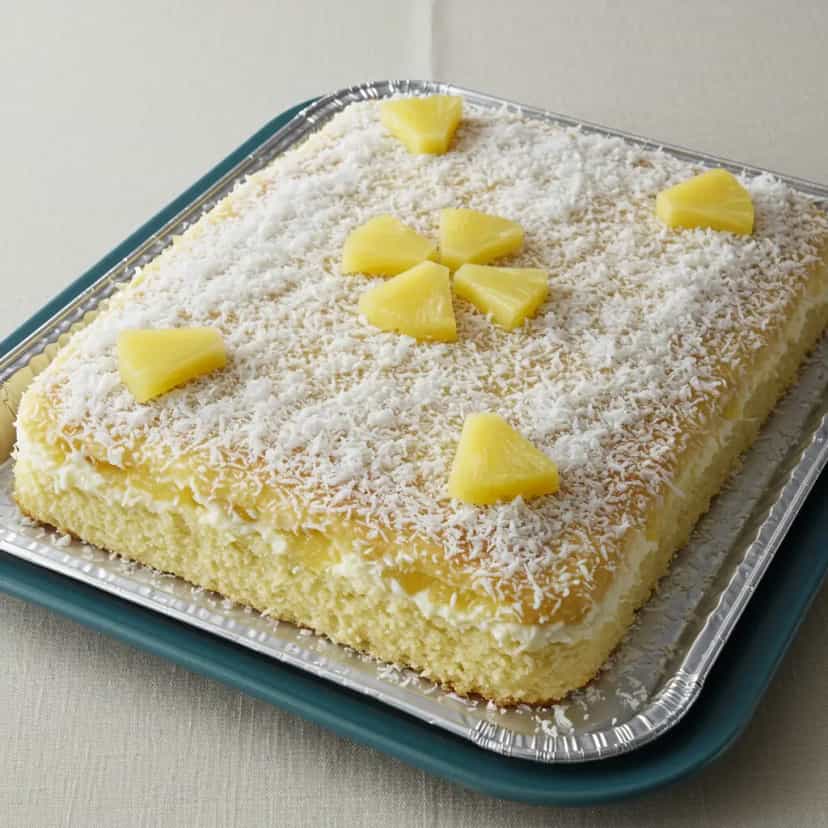 Foto deliciosa de Bolo de Coco Cremoso pronta para servir - Bolos & Cupcakes