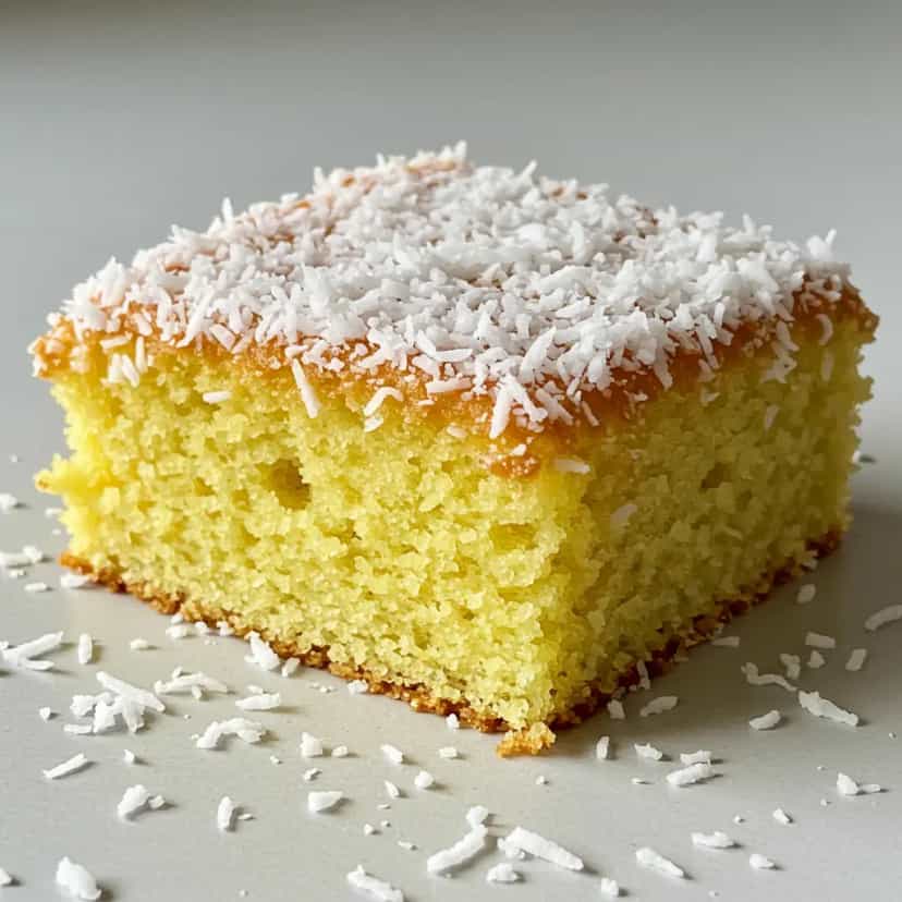 Foto deliciosa de Bolo de Coco Molhadinho pronta para servir - Bolos & Cupcakes