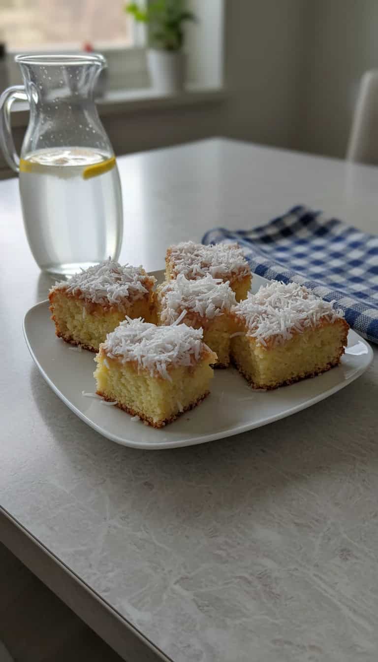 Foto deliciosa de Bolo de Coco Molhado pronta para servir - Bolos & Cupcakes