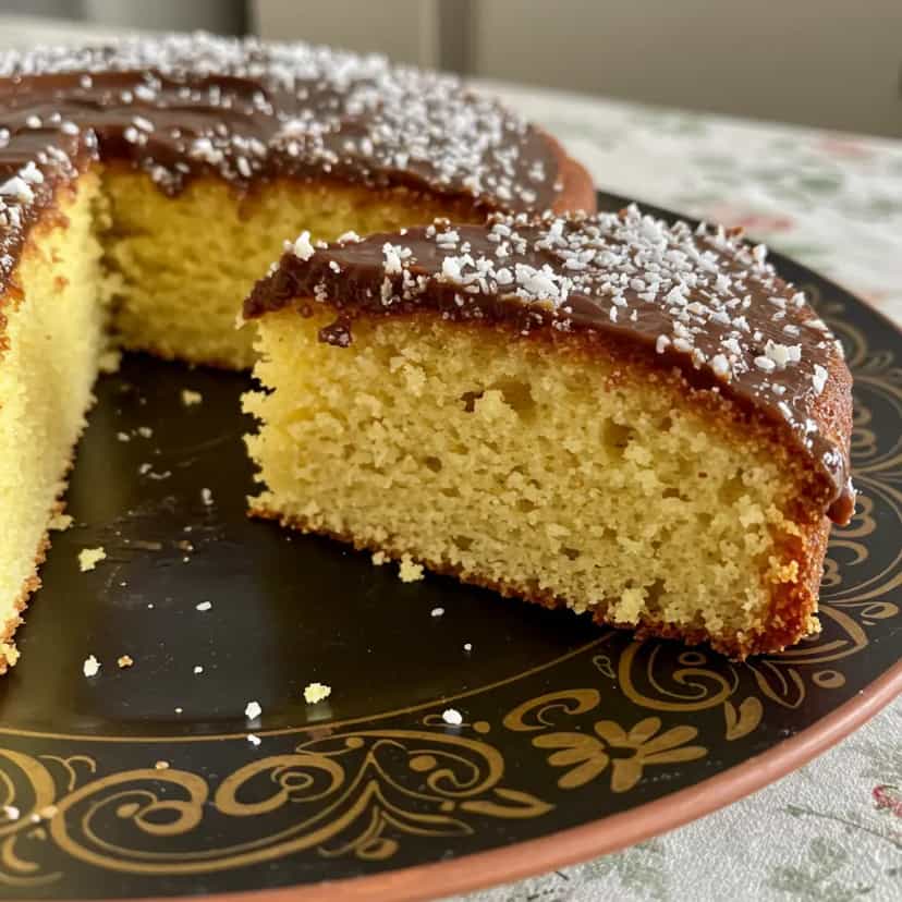 Foto deliciosa de Bolo de Coco Rápido pronta para servir - Bolos & Cupcakes