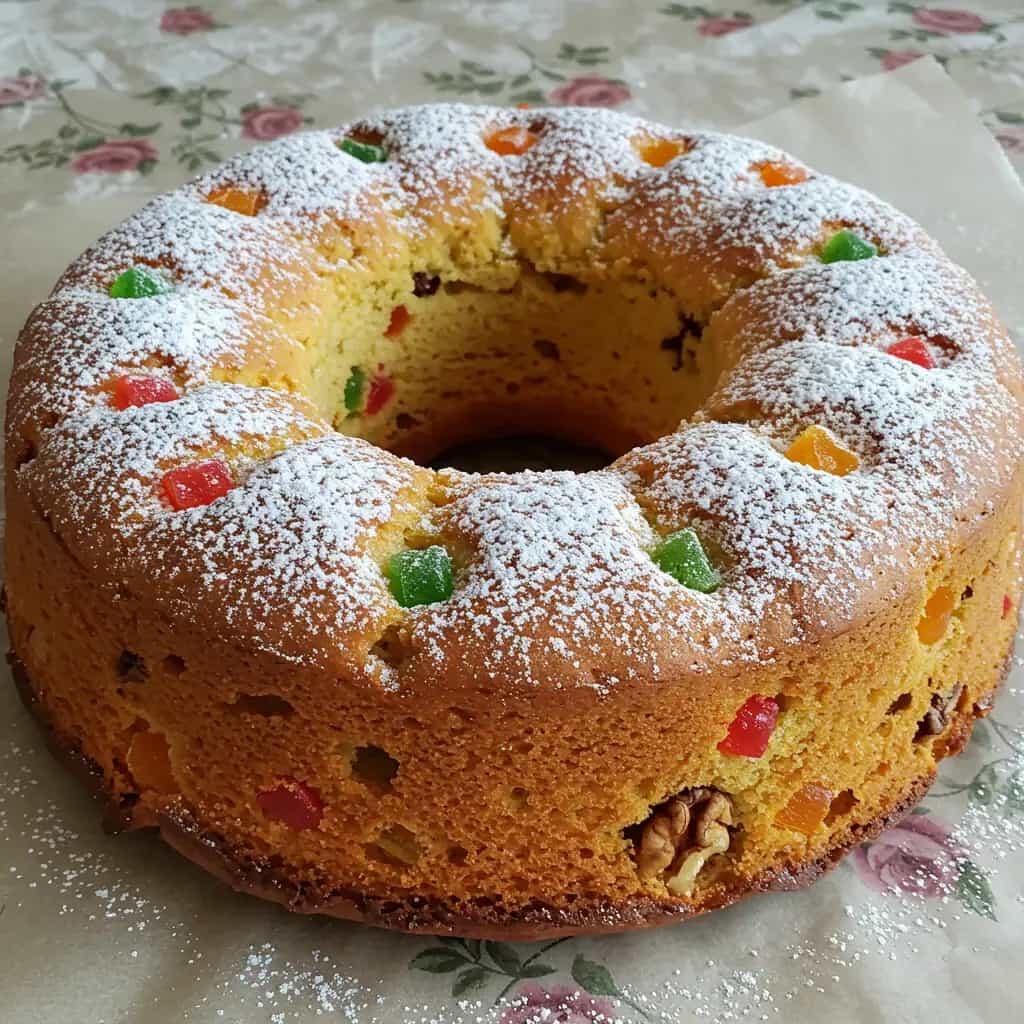 Bolo de Frutas Cristalizadas