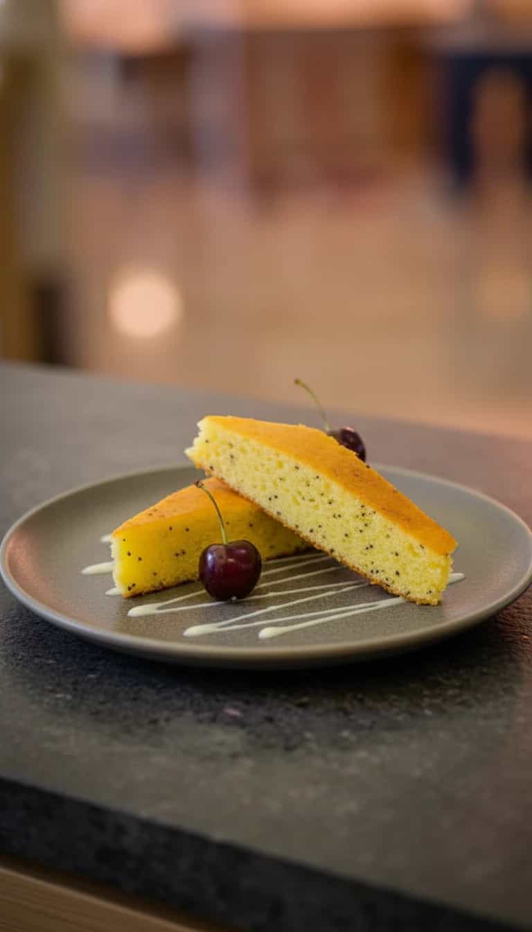 Foto deliciosa de Bolo de Fubá com Erva-Doce pronta para servir - Bolos & Cupcakes