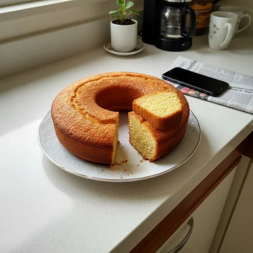 Foto deliciosa de Bolo de Fubá Cremoso pronta para servir - Bolos & Cupcakes