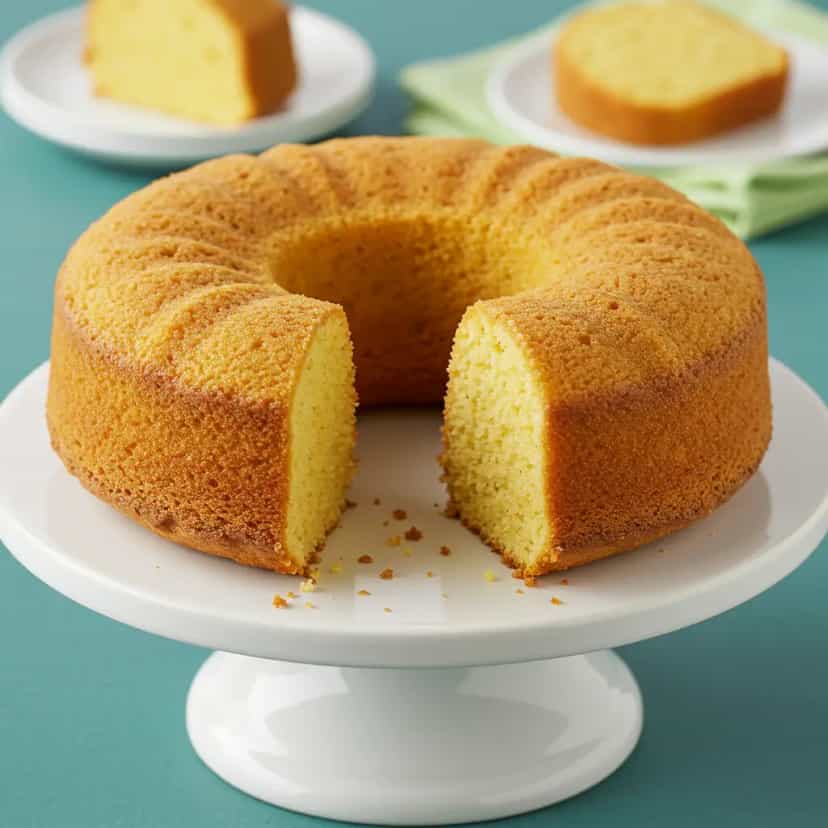 Foto deliciosa de Bolo de Fubá Cremoso pronta para servir - Bolos & Cupcakes
