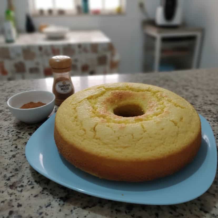 Foto deliciosa de Bolo de Fubá Cremoso com Milho pronta para servir - Bolos & Cupcakes