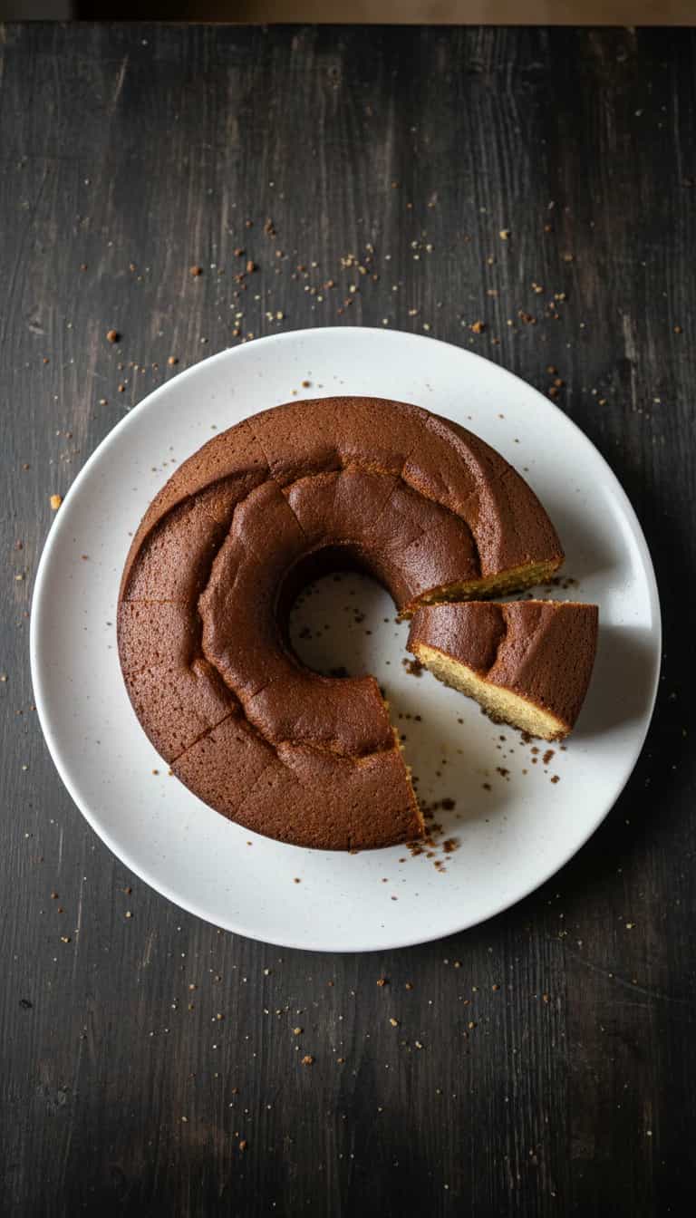 Foto deliciosa de Bolo de Fubá de Panela pronta para servir - Bolos & Cupcakes